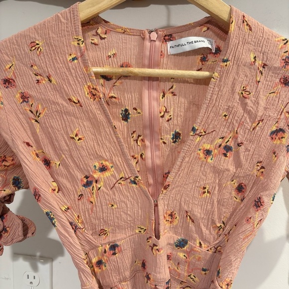 Faithfull the Brand Blush Floral Dress - Picture 2 of 16